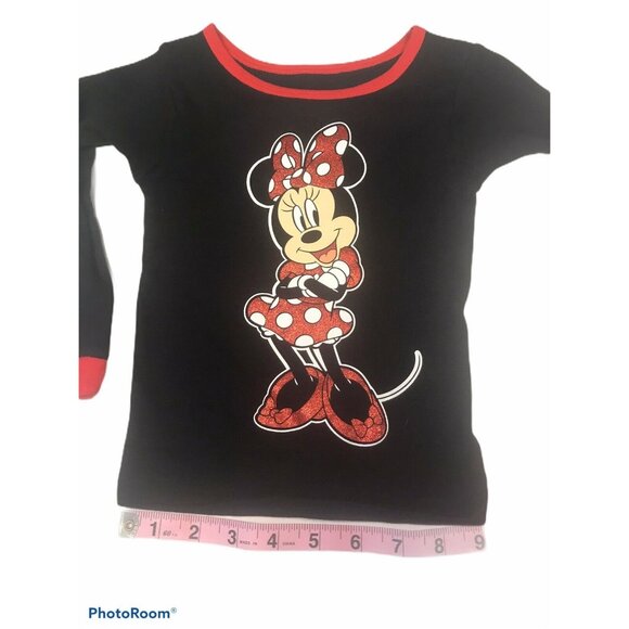 Disney Junior Toddler Size 2T PJ Top 1 Piece No Bottom Minnie Black Red New - Picture 9 of 12